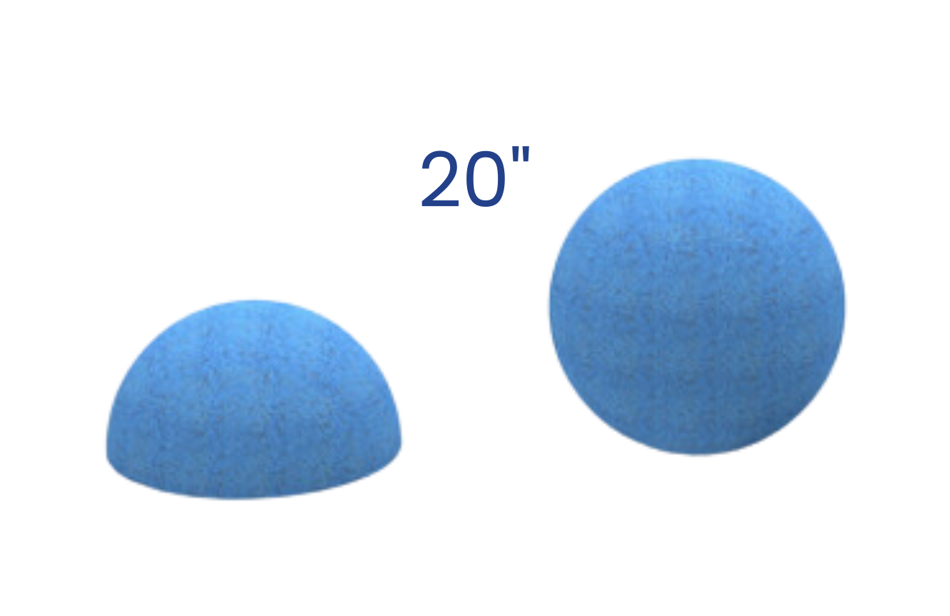 20" Rubber Spheres